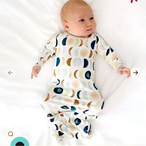 Little Sleepies Luna Neutral Infant Gown in Neutral, Newborn